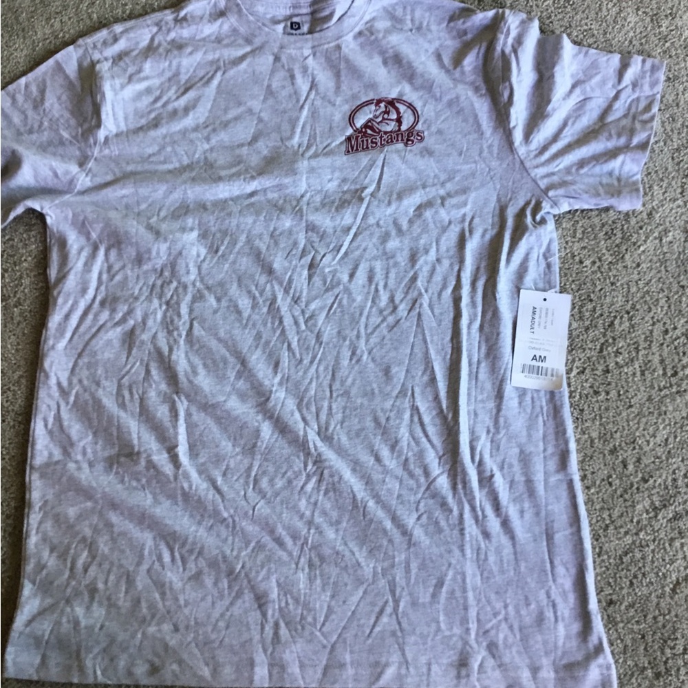 Mustangs Logo Gray T-Shirt